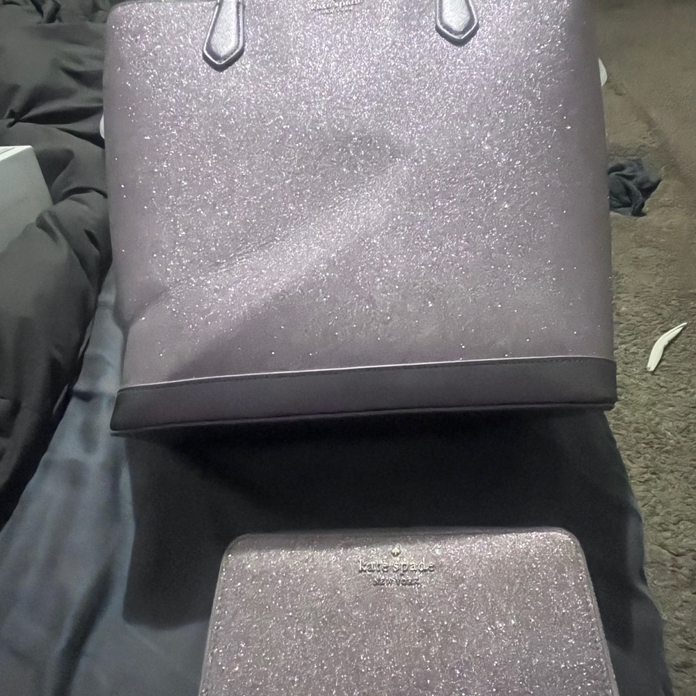 Sparkling Tote and Wallet Set